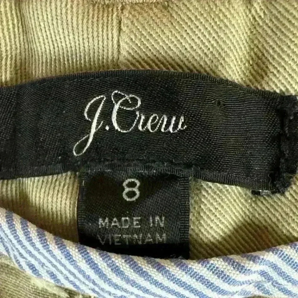 J Crew Women's 4" stretch chino khaki short size 8 - Picture 4 of 10